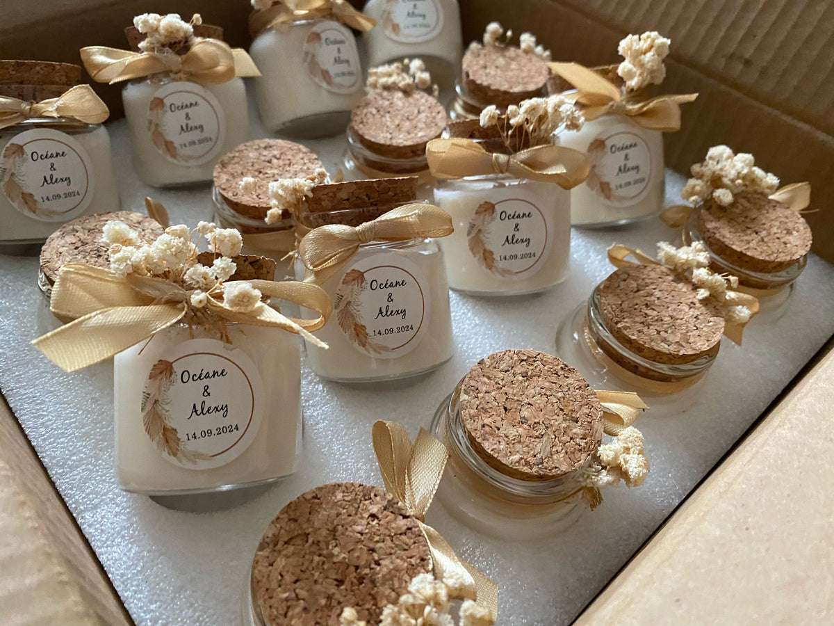 🕯️ Bougie Personnalisée — Cadeau Invité