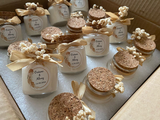 🕯️ Bougie Personnalisée — Cadeau Invité
