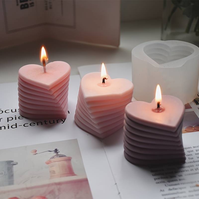 Heart heart candle
